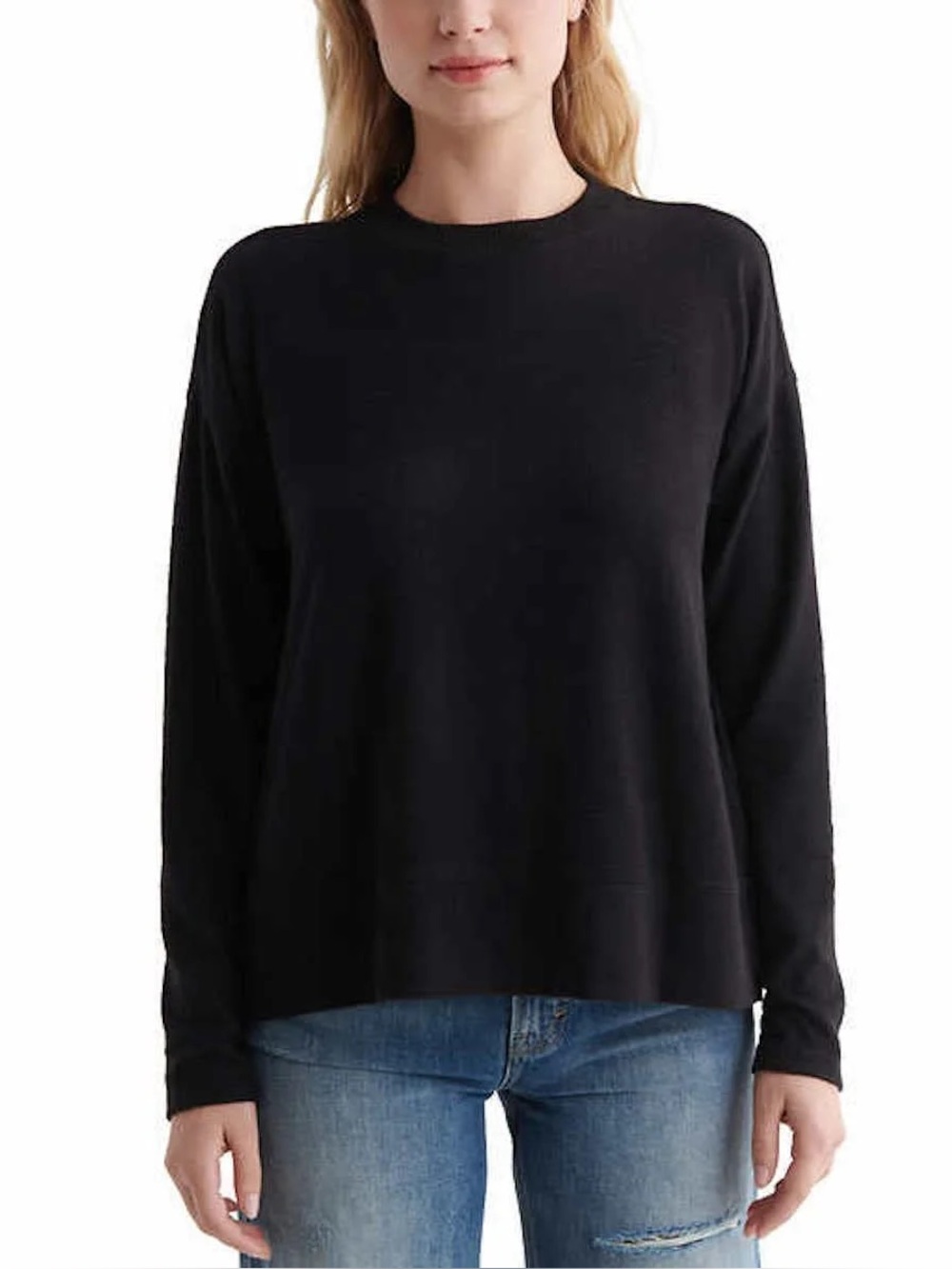 Lucky Brand Long Sleeve Cozy Crewneck Sweater